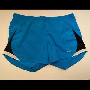 blue Nike shorts